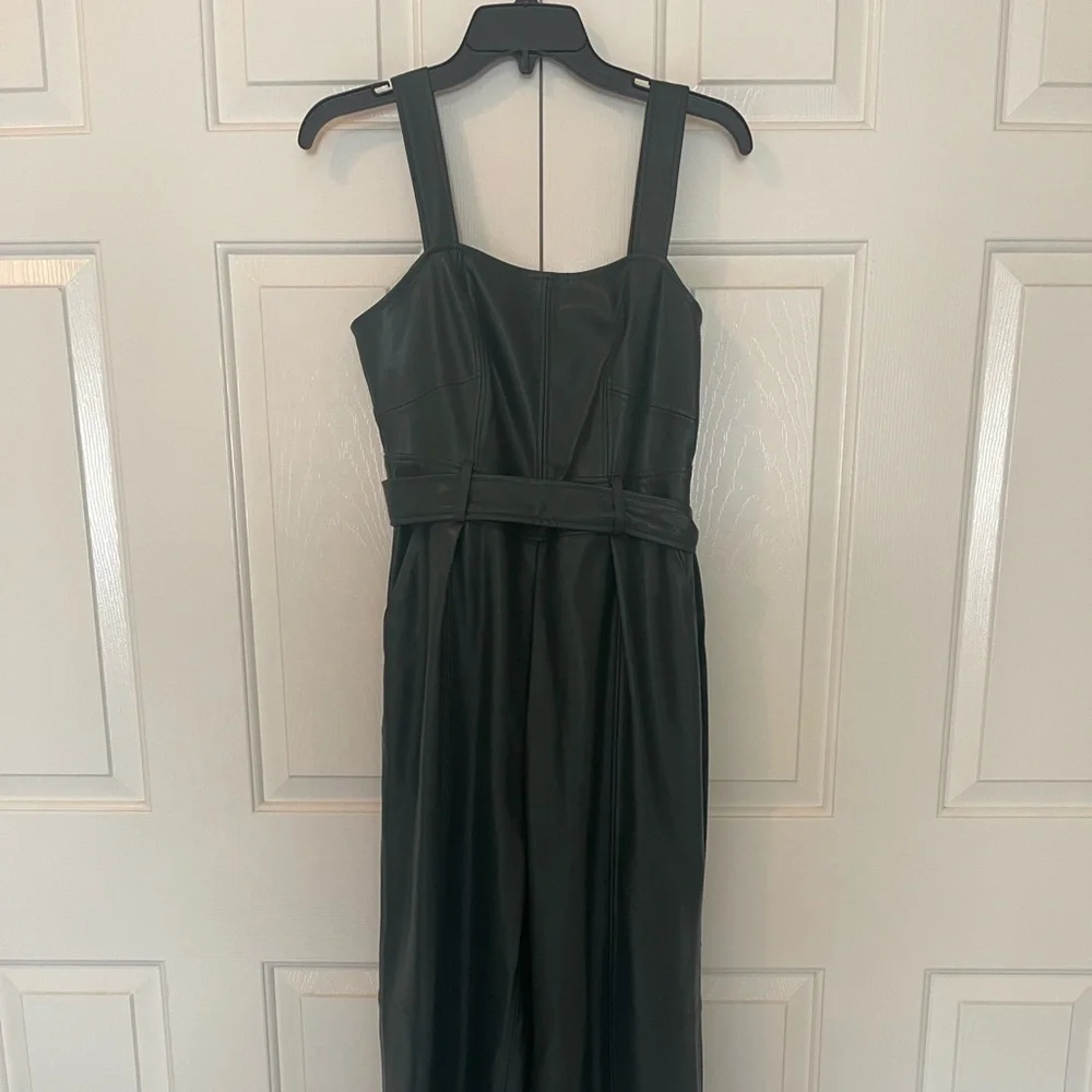 Anthropologie Samira Faux Leather Jumpsuit - Picture 3 of 6